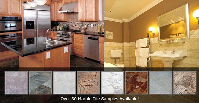 Marble Tile vs. Travertine vs. Porcelain vs. Granite