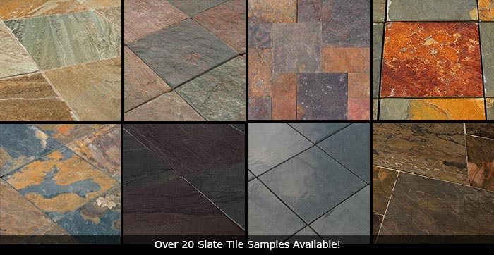 Slate Tile Vs Travertine Porcelain, Slate Flooring Vs Ceramic Tile Bathroom Floor